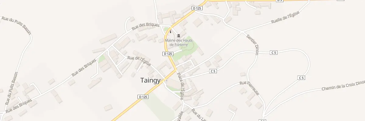 Plan du 10 Rle de l’Eglise Taingy aux Hauts de Forterre