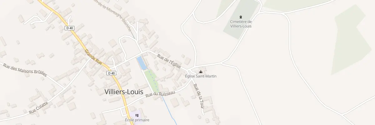 Plan du 23 Rue de l’Eglise à Villiers-Louis