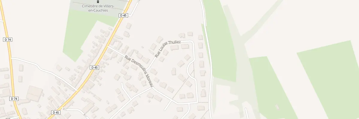 Plan du 7 Rue Louise Thuliez à Villers-en-Cauchies