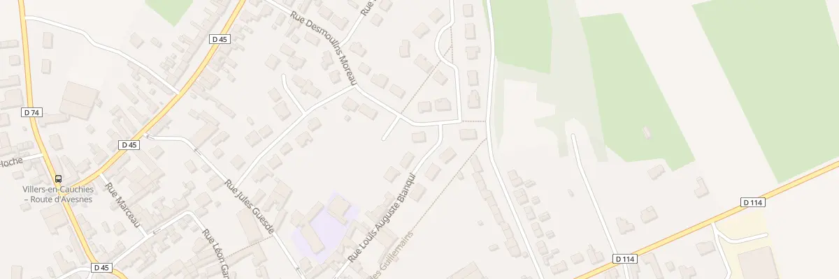 Plan du 18 Rue Desmoulins Moreau à Villers-en-Cauchies