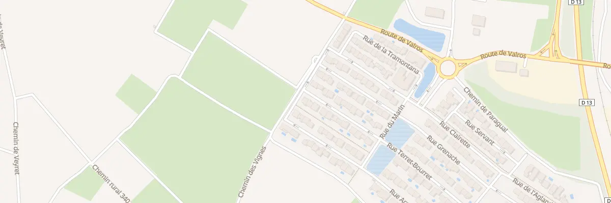 Plan du 23 Rue du Narbones à Saint-Thibéry