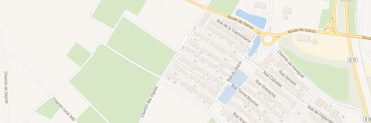 Plan du 21 Rue du Narbones à Saint-Thibéry