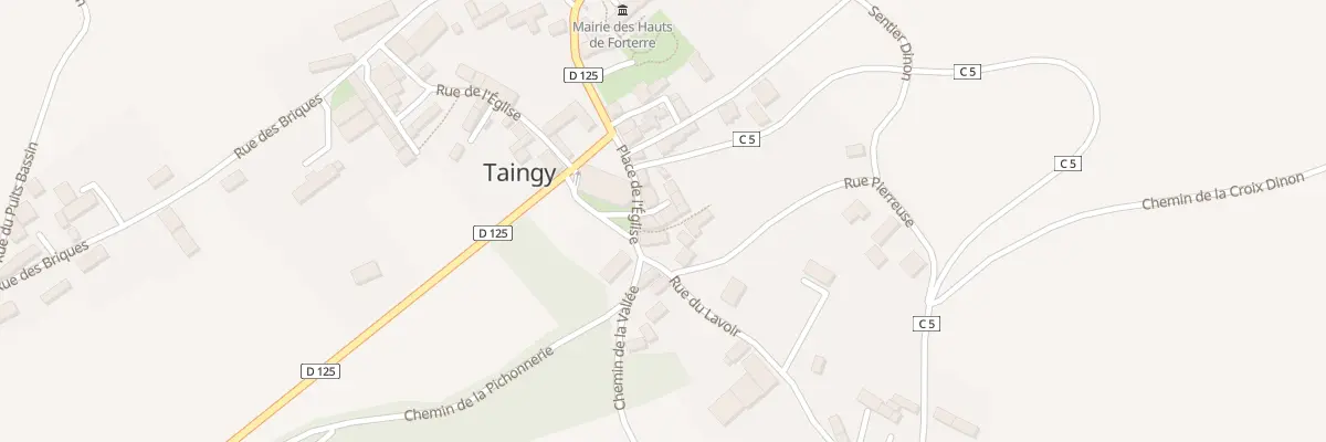 Plan du 23 Pl de l’Eglise Taingy aux Hauts de Forterre