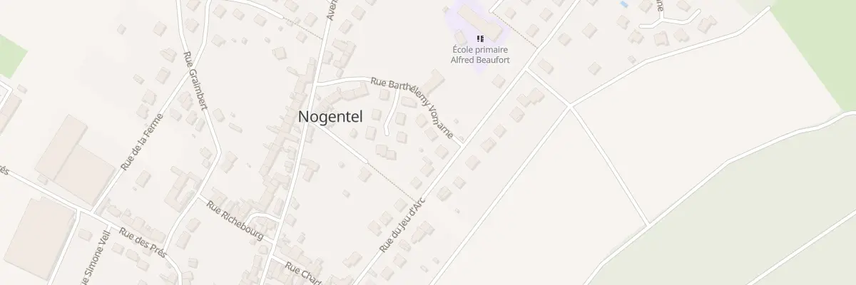 Plan du 26 Rue Barthelemy Vomarne à Nogentel
