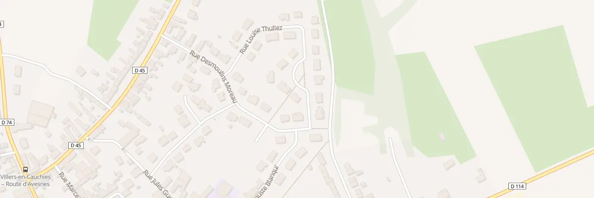 Plan du 1 Rue Louise Thuliez à Villers-en-Cauchies