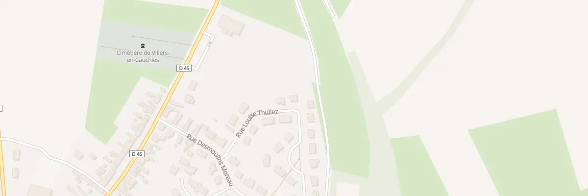 Plan du 16 Rue Louise Thuliez à Villers-en-Cauchies