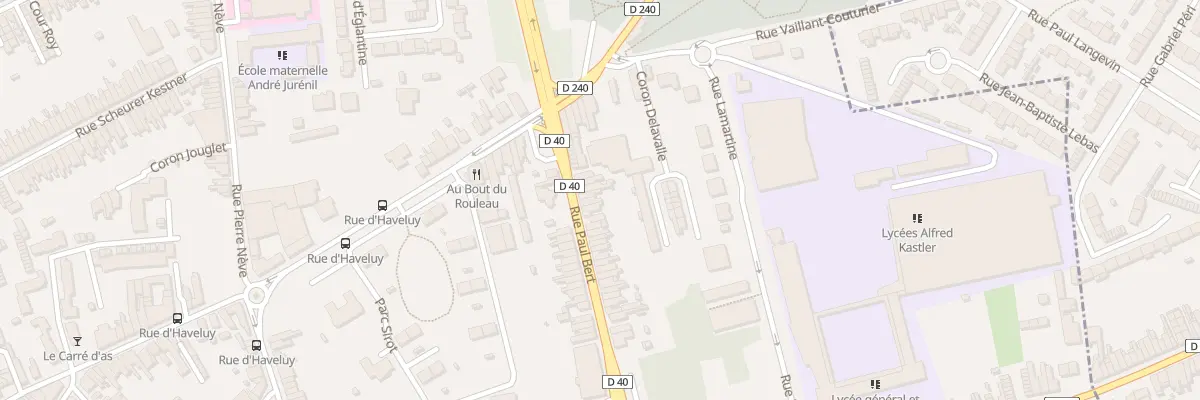 Plan du 1Q Rue Paul Bert à Denain