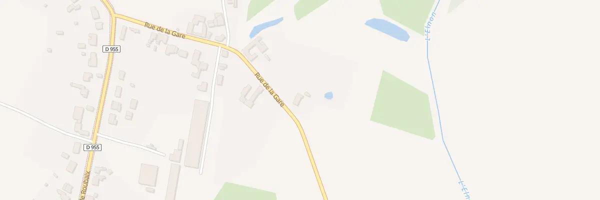 Plan du 413 Rue de la Gare à Lecelles