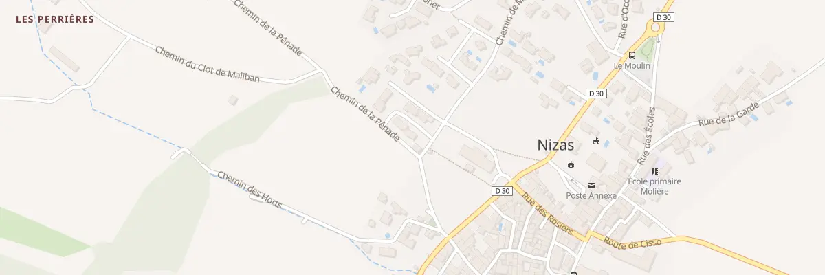 Plan du 1 Rue de l’Escoute à Nizas