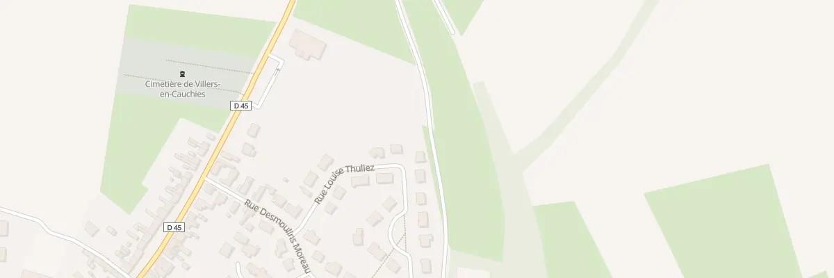 Plan du 14 Rue Louise Thuliez à Villers-en-Cauchies
