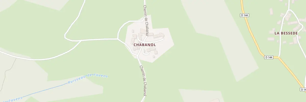 Plan du 5121 Chabanol à Saint-Étienne-sur-Usson