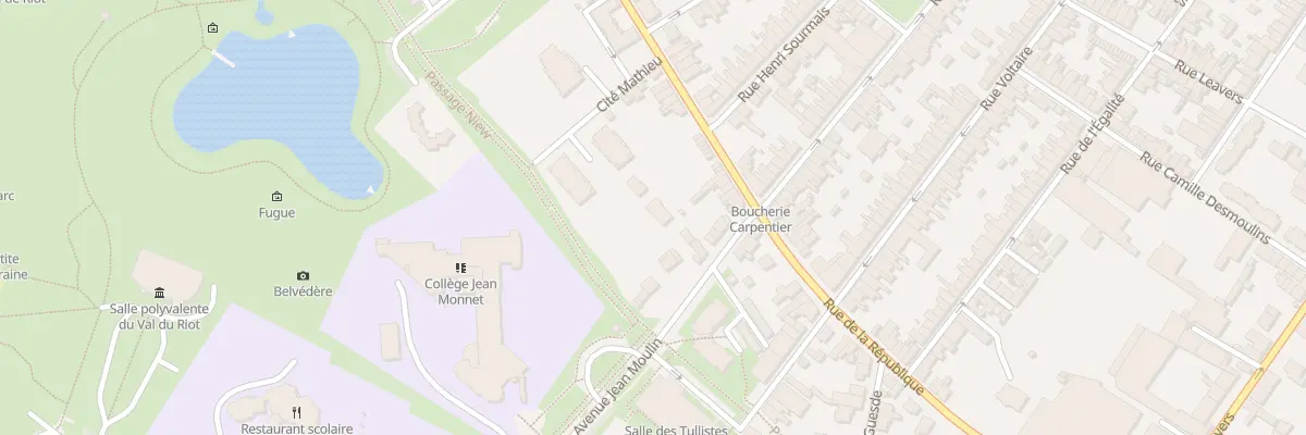 Plan du 93B Rue de la République à Caudry