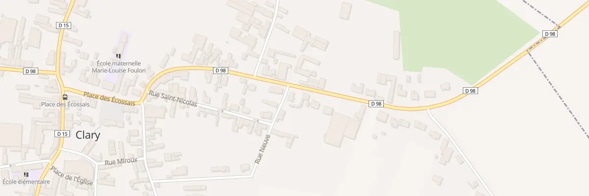 Plan du 1 Rue Neuve à Clary