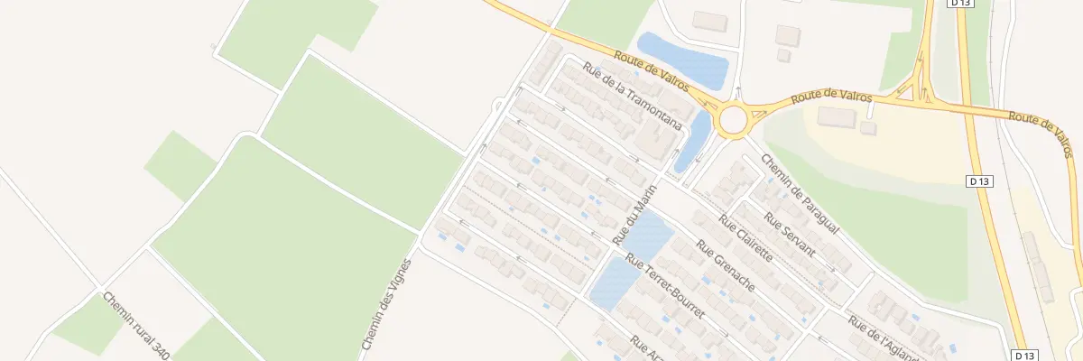 Plan du 16 Rue du Narbones à Saint-Thibéry