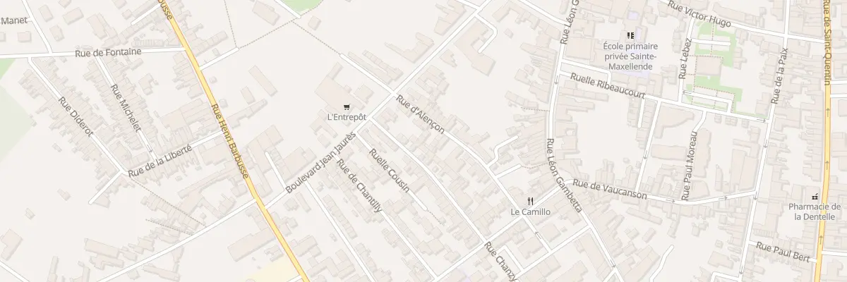Plan du 8T Rue d’Alencon à Caudry