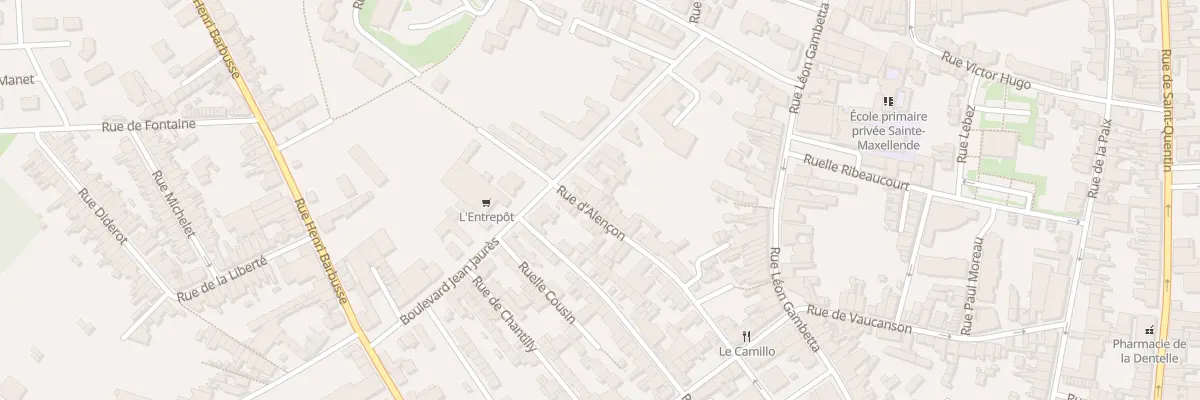 Plan du 3 Rue d’Alencon à Caudry