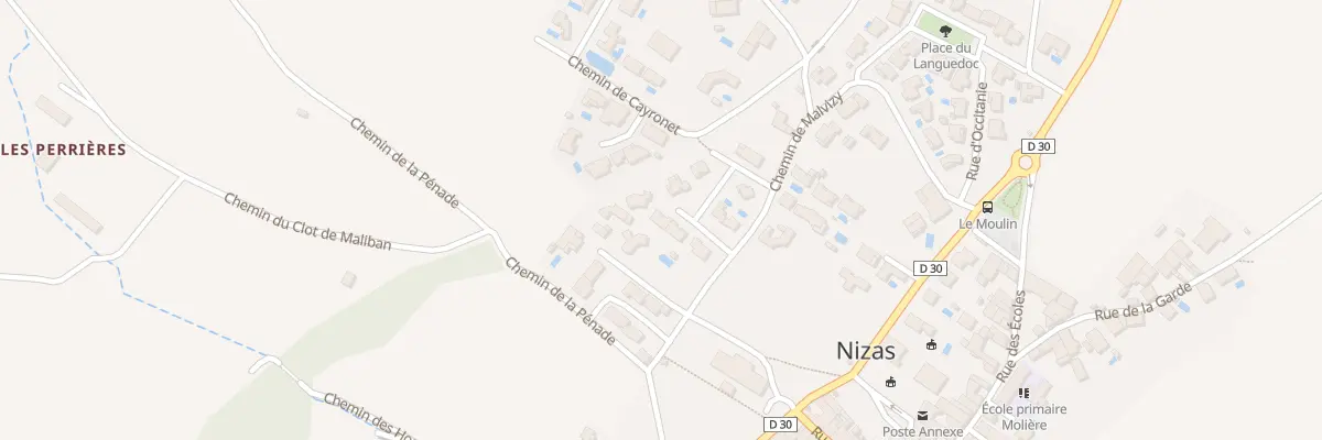 Plan du 6 Le Cayronet à Nizas
