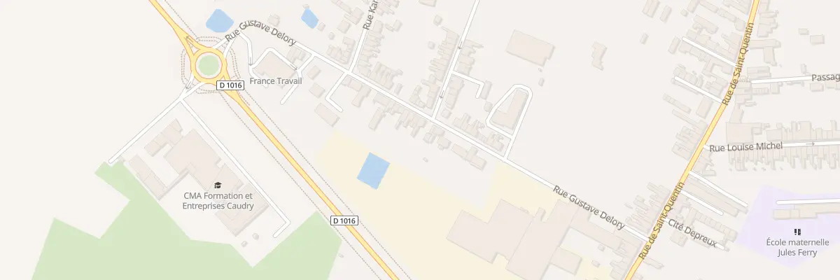 Plan du 71 Rue Gustave Delory à Caudry