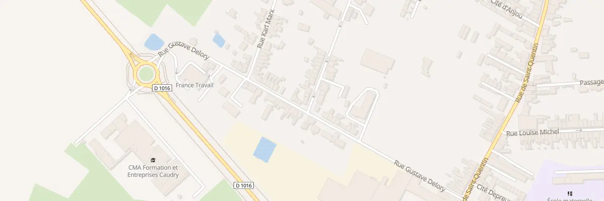 Plan du 64 Rue Edouard Vaillant à Caudry