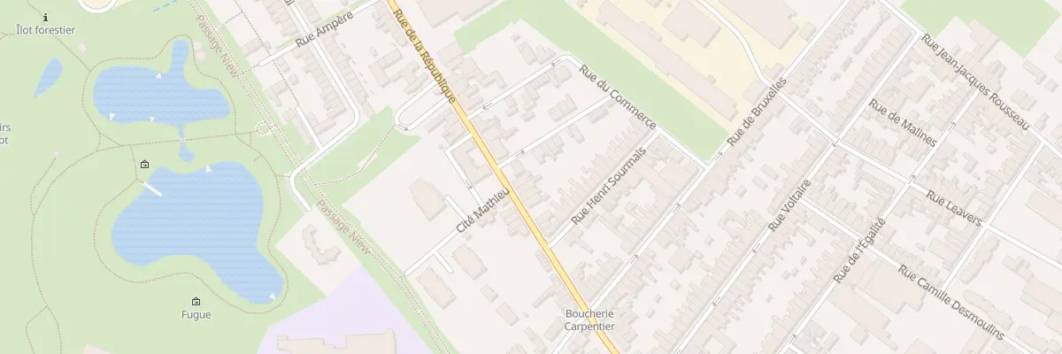 Plan du 116 Rue de la République à Caudry