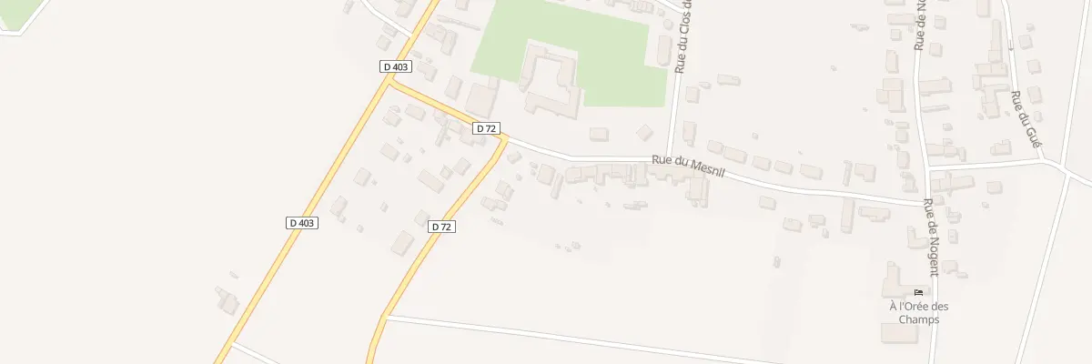 Plan du 10 Rue du Mesnil à Villiers-Saint-Georges