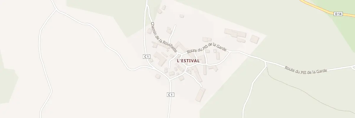 Plan du 81 Rte du Plô de la Garde à Lajo