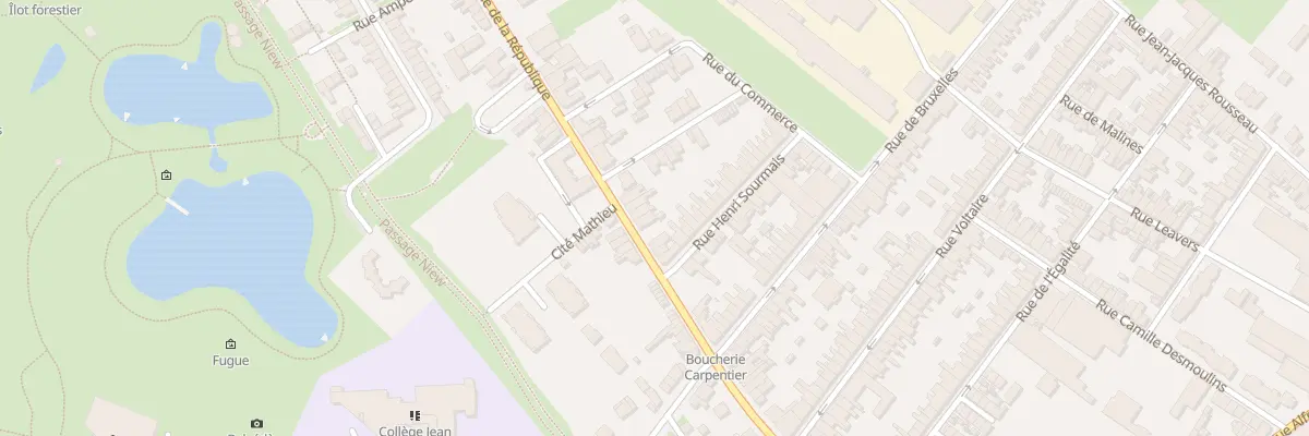 Plan du 110 Rue de la République à Caudry