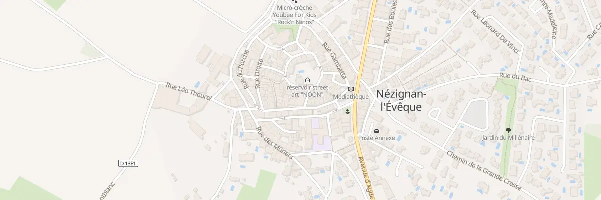 Plan du 16 Rue Jean Jaures à Nézignan-l’Évêque