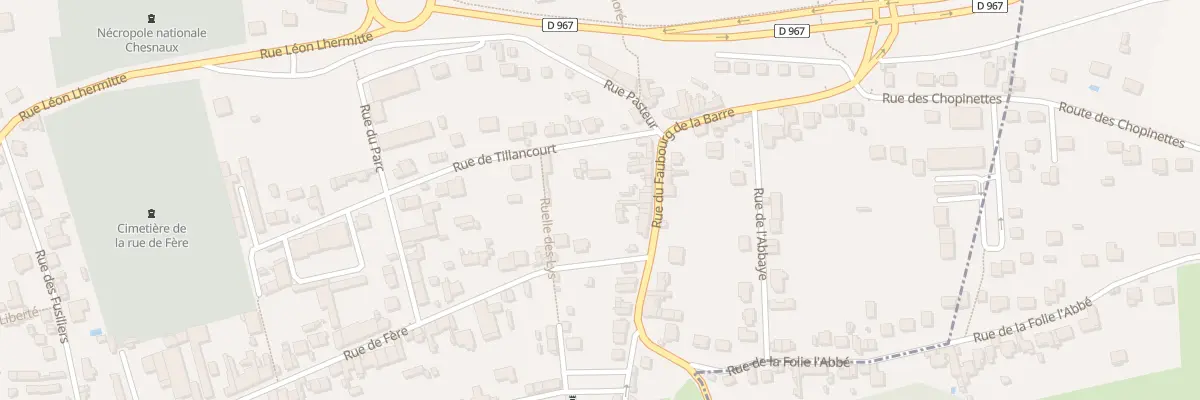 Plan du 26 Rue du Fbg de la Barre à Château-Thierry