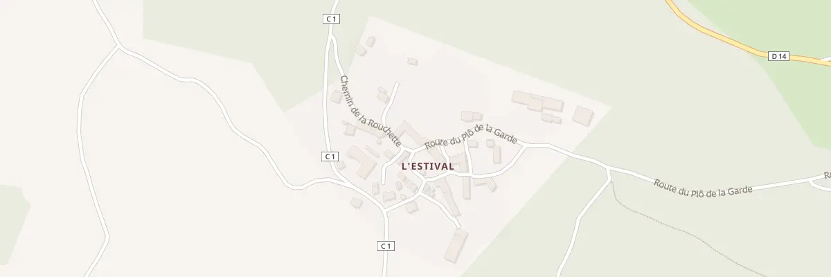 Plan du 5010 L’Estival à Lajo