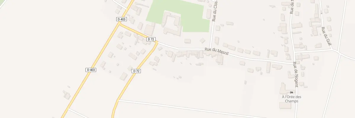 Plan du 12 Rue du Mesnil à Villiers-Saint-Georges