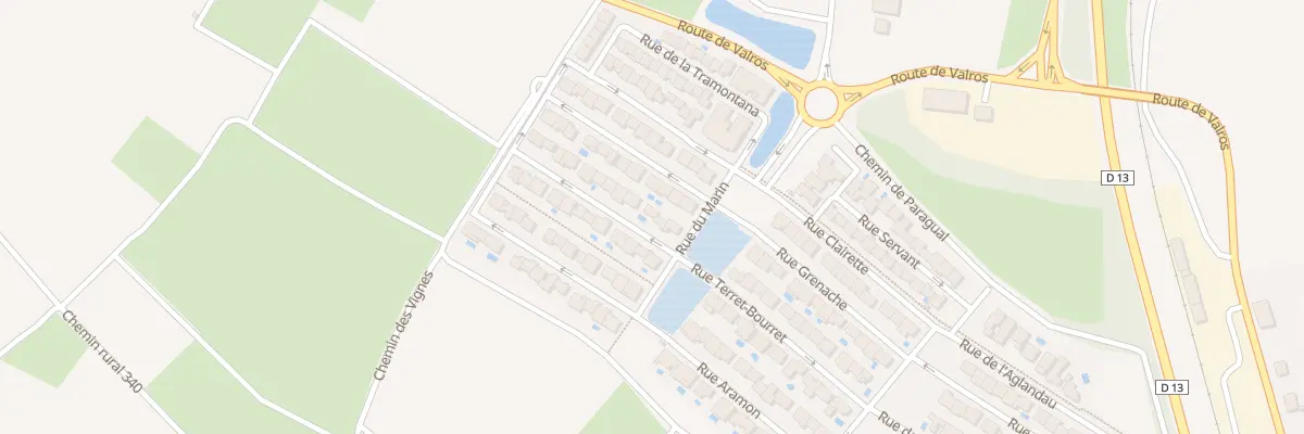 Plan du 6 Rue du Narbones à Saint-Thibéry