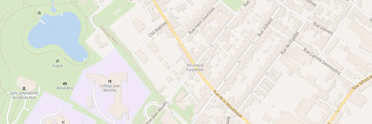 Plan du 89 Rue de la République à Caudry