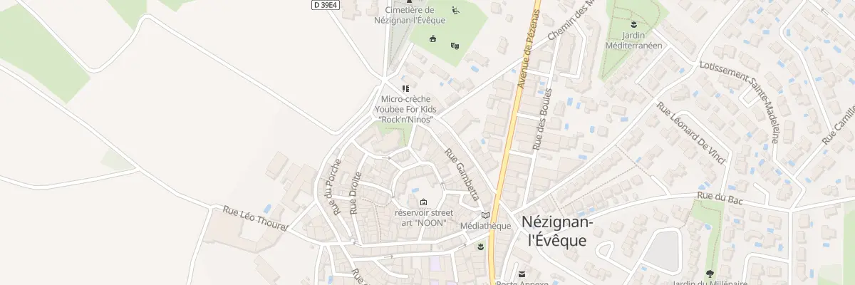 Plan du 64 Rue Autour du Chateau à Nézignan-l’Évêque
