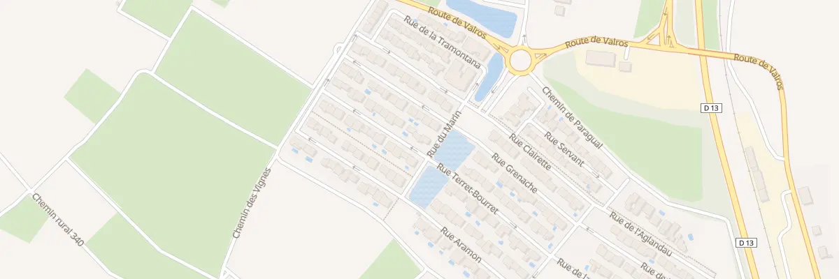 Plan du 4 Rue du Narbones à Saint-Thibéry