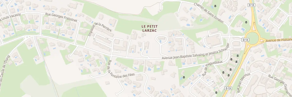 Plan du 320 Av Jb Salvaing et J Schneider à Pézenas