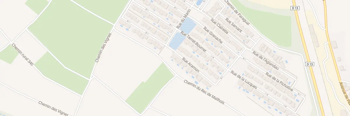 Plan du 2 Rue Aramon à Saint-Thibéry