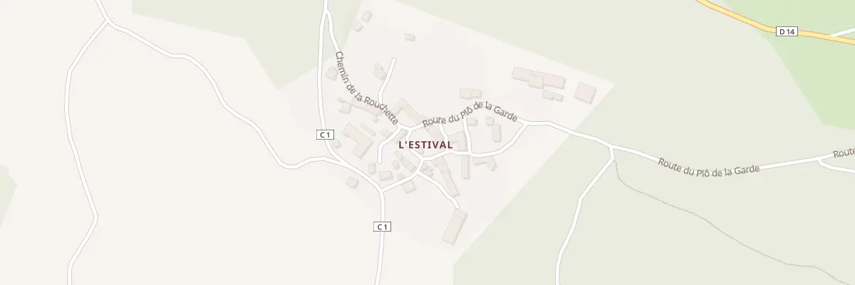Plan du 5008A L’Estival à Lajo