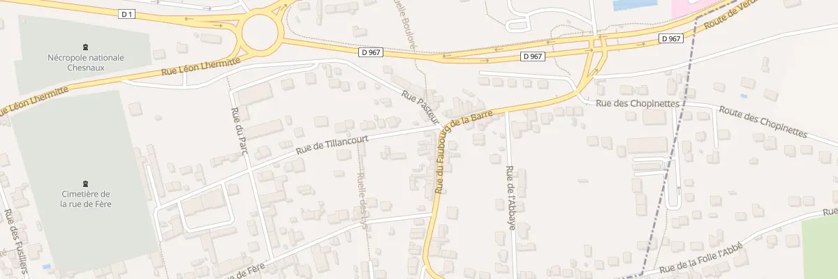 Plan du 36 Rue du Fbg de la Barre à Château-Thierry
