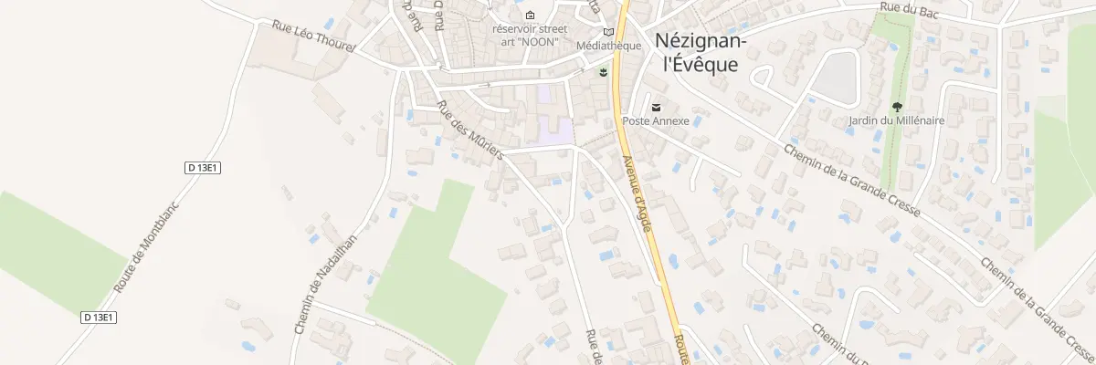 Plan du 17 Rue des Muriers à Nézignan-l’Évêque