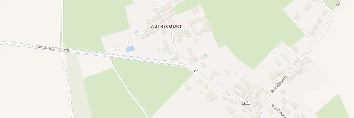 Plan du 1 Autrecourt Hameau à Bézu-Saint-Germain