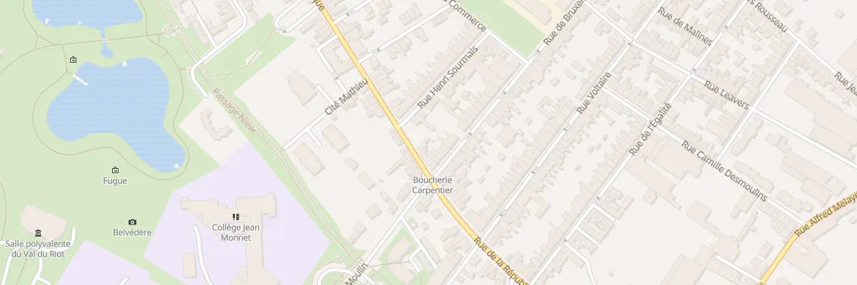 Plan du 92 Rue de la République à Caudry