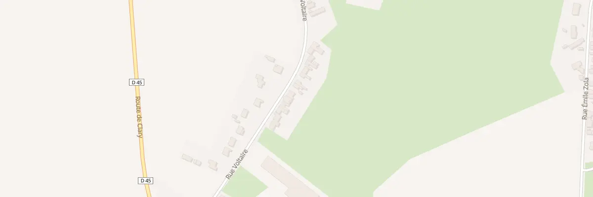Plan du 45 Rue Voltaire à Montigny-en-Cambrésis