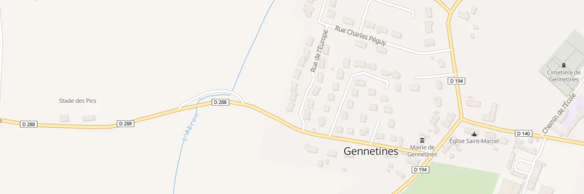 Plan du 3 Rue de l’Europe à Gennetines