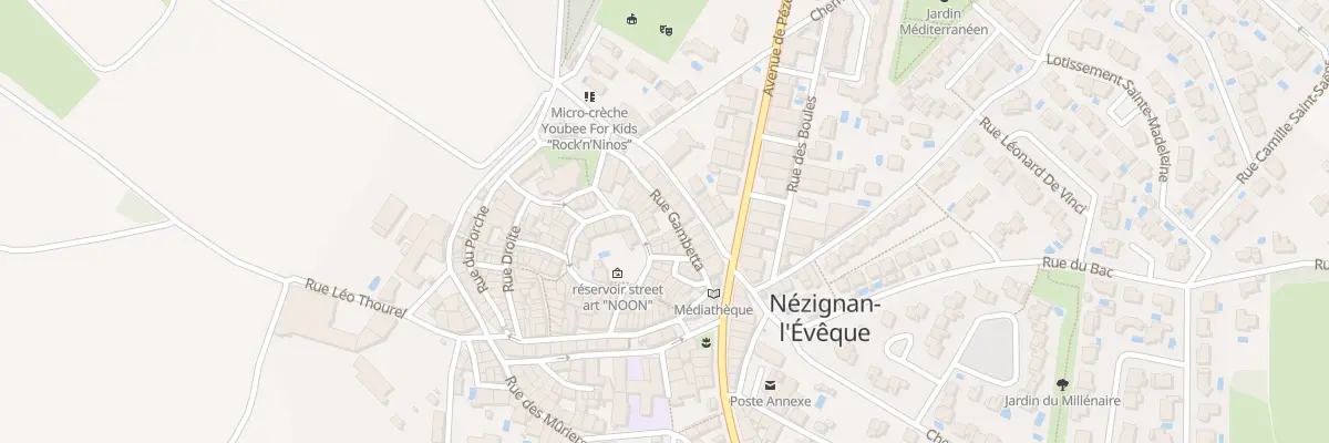 Plan du 50 Rue Autour du Chateau à Nézignan-l’Évêque