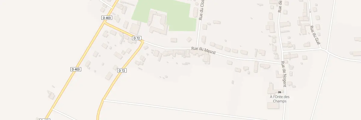 Plan du 18 Rue du Mesnil à Villiers-Saint-Georges