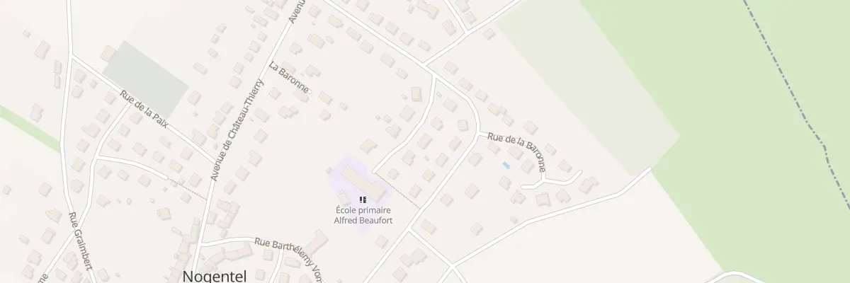 Plan du 28 Rue de la Baronne à Nogentel