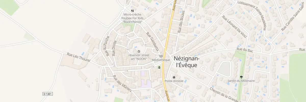 Plan du 1 Rue de la Seringue à Nézignan-l’Évêque