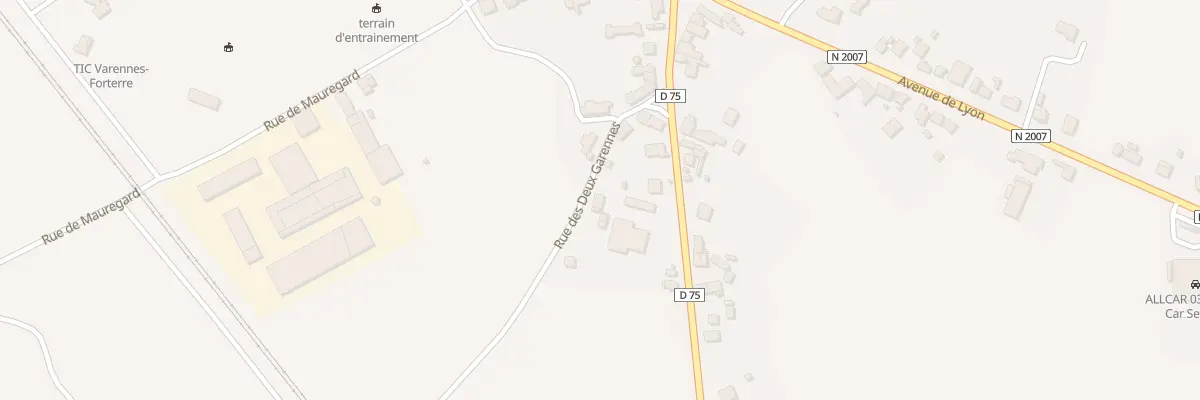 Plan du 9002 Rue des Deux Garennes à Varennes-sur-Allier