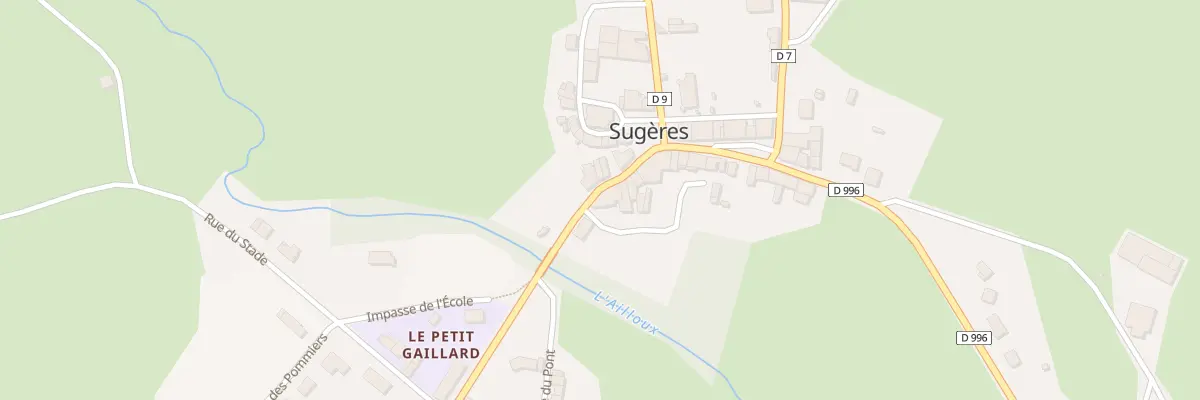 Plan du 6 Rte d’Ambert à Sugères